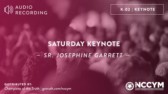 K03 - Saturday Keynote