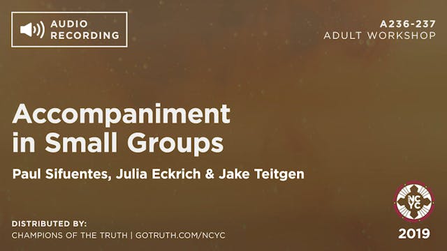 A236-237 - Accompaniment in Small Groups