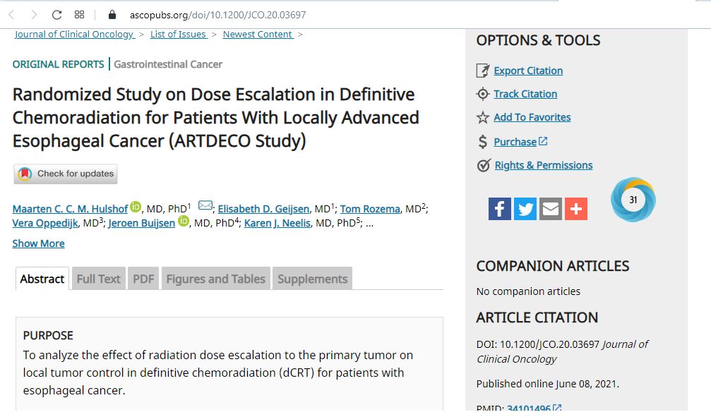 07/01/2021 - Dr. Candace Johnstone - Radiation Oncology - US Palliative