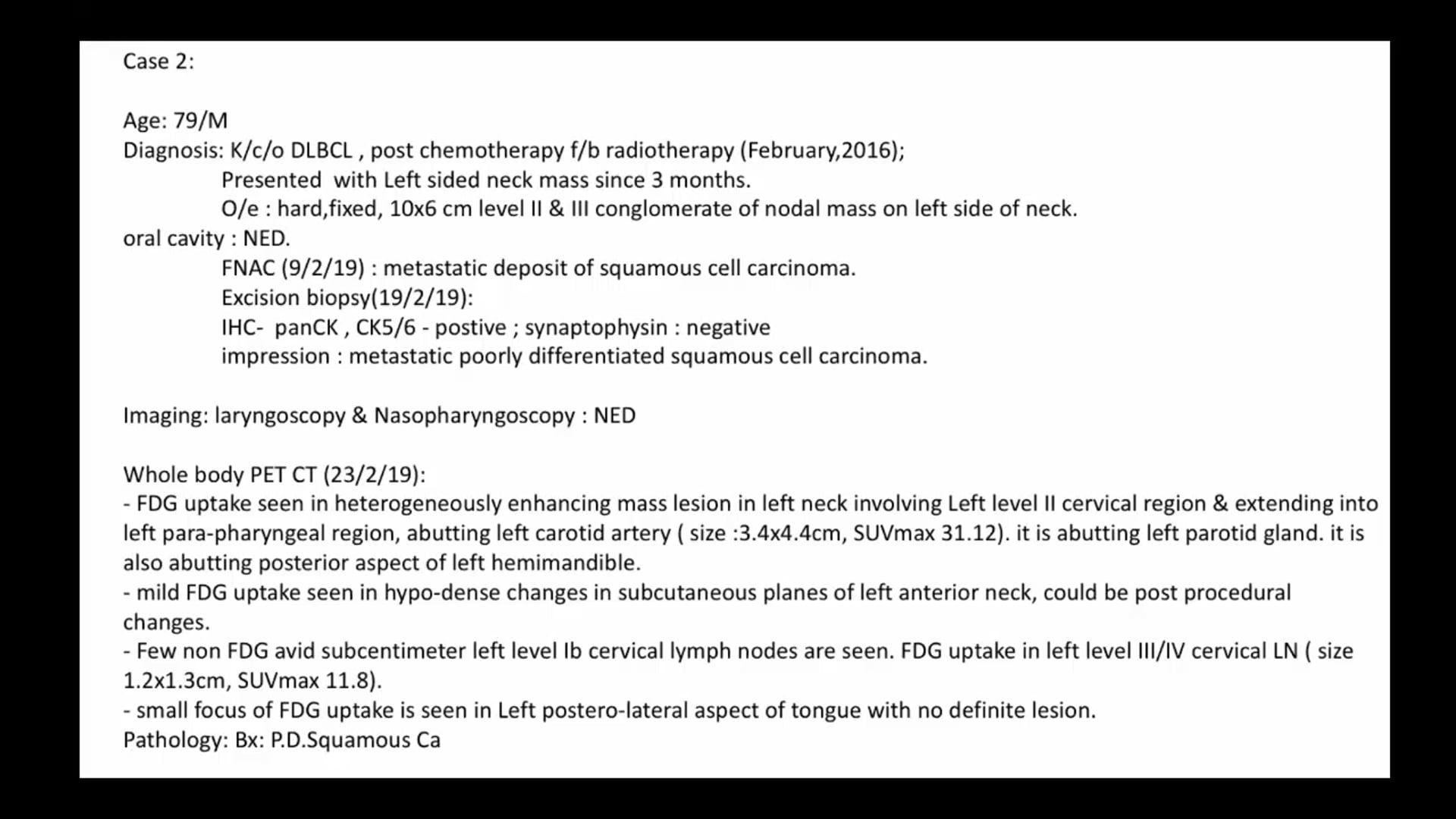 03/07/19 - Dr. Kausik Bhattacharya - Radiation Oncology - Head and Neck India