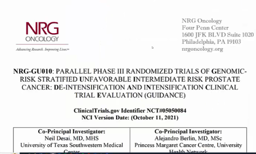 08/152023 - Dr. Howard Sandler - Radiation Oncology - GU