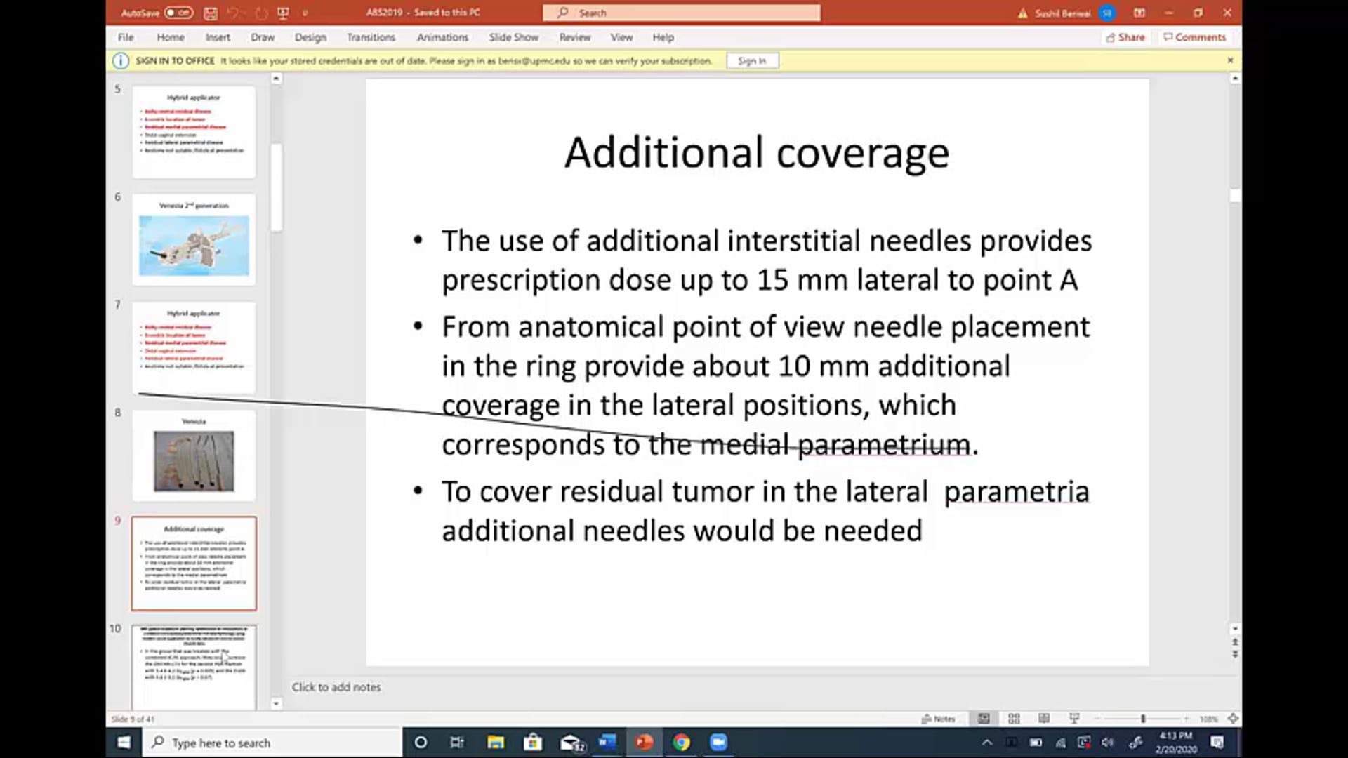 02/20/20 - Dr. Sushil Beriwal - GYN Brachytherapy