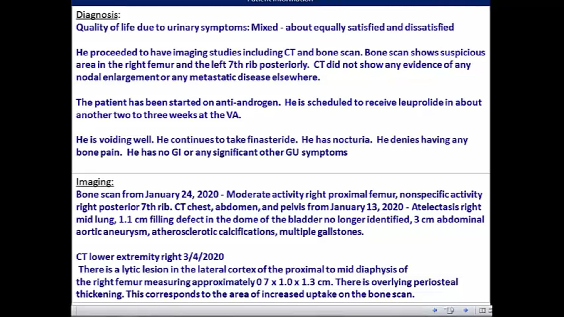 03/26/20 - Dr. Ronald Chen - Radiation Oncology - GU US
