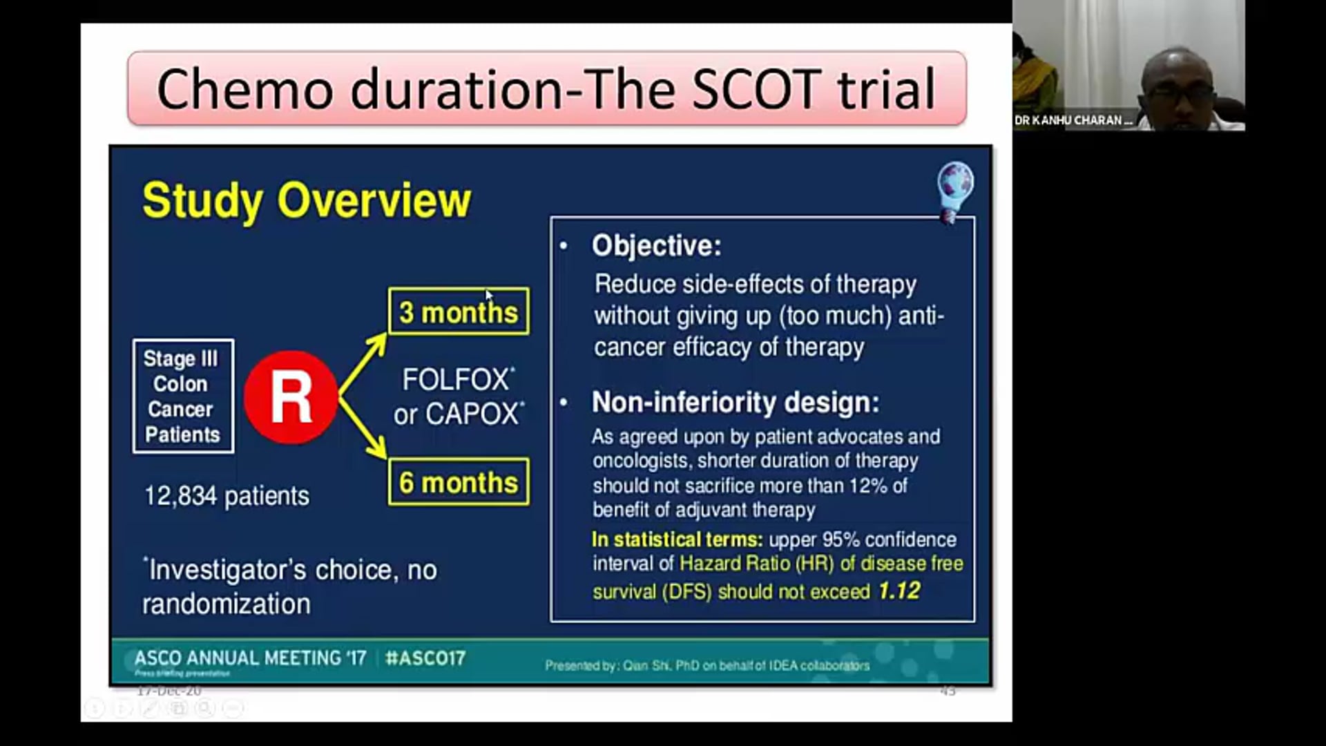 12/17/20 - Dr. KANHU PATRO - Radiation Oncology - GI India