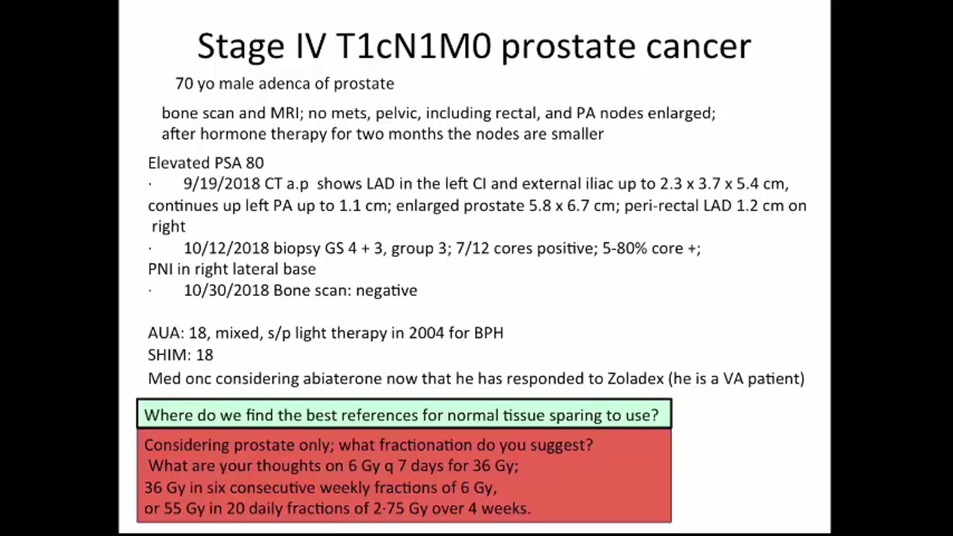 01/30  - Dr. Ronald Chen - Radiation Oncology - GU US