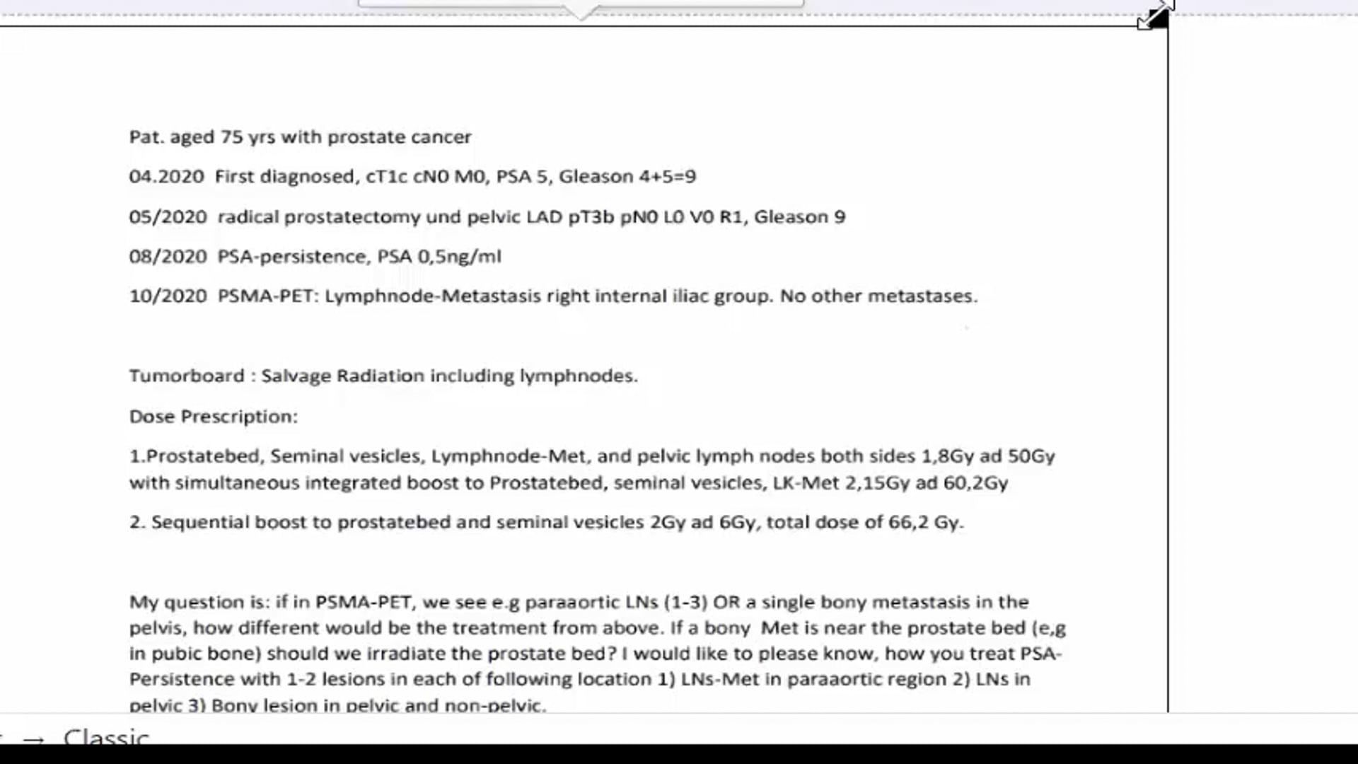 10/12/2021 - Dr. Howard Sandler - Radiation Oncology - GU US