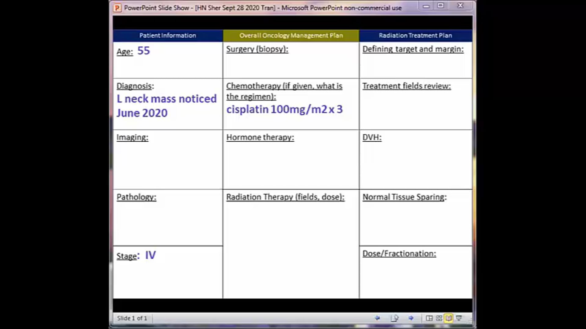 09/28/20 - Dr. David Sher - Radiation Oncology - Head and Neck US