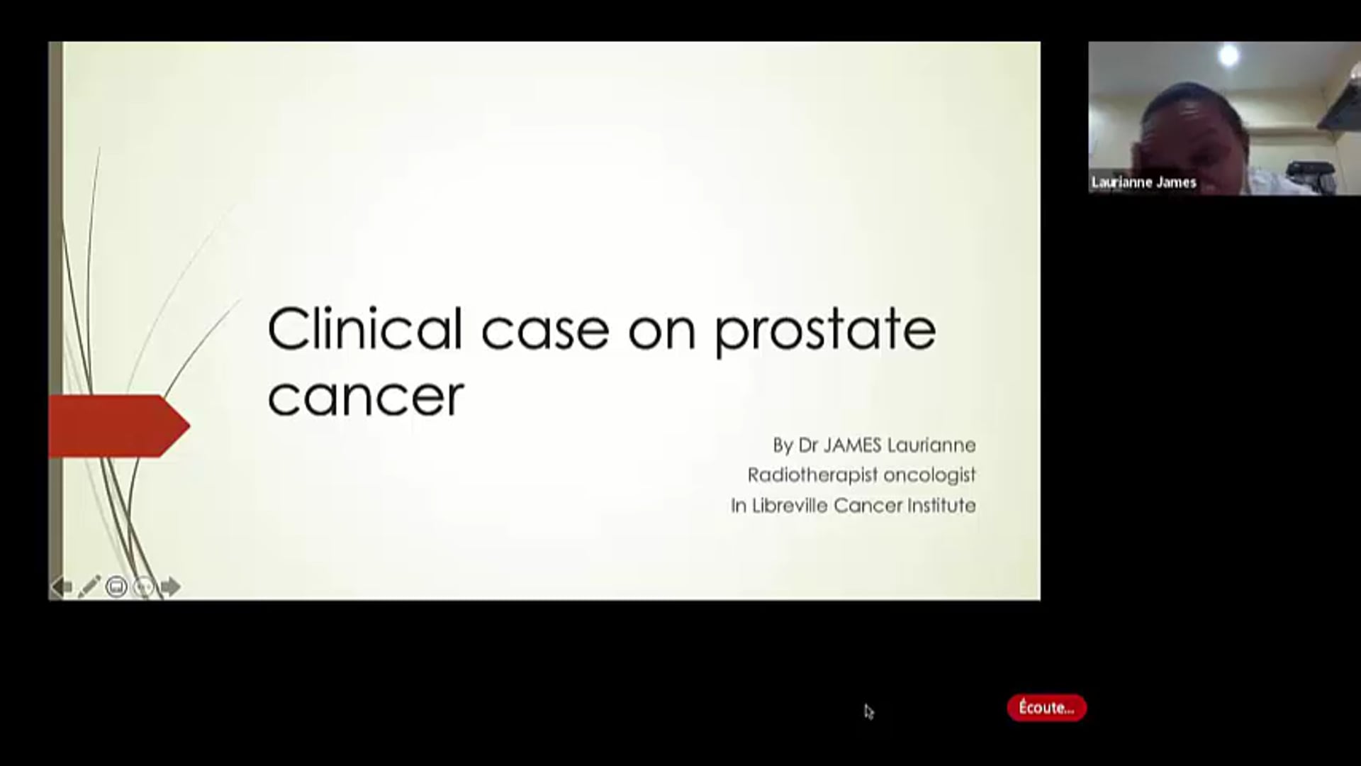 06/16/2021 - Dr. Laurianne James - Radiation Oncology - Africa GU Prostate