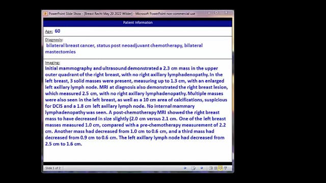 05/20/2022 - Dr. Abram Recht - Radiat...
