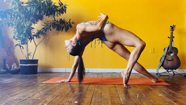 Yoga Flow: Blue Bikini