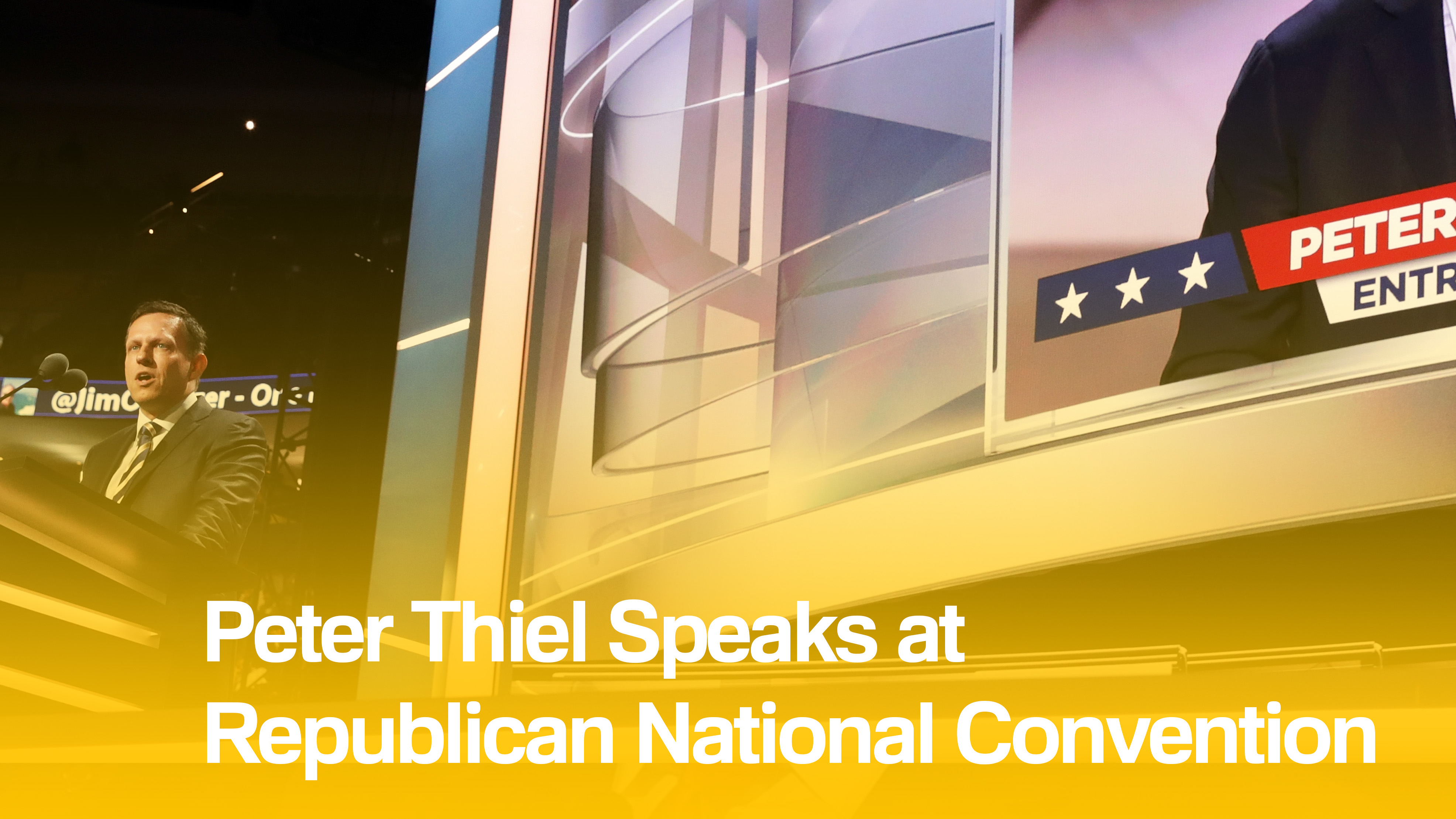 Top News: Peter Thiel's RNC Speech