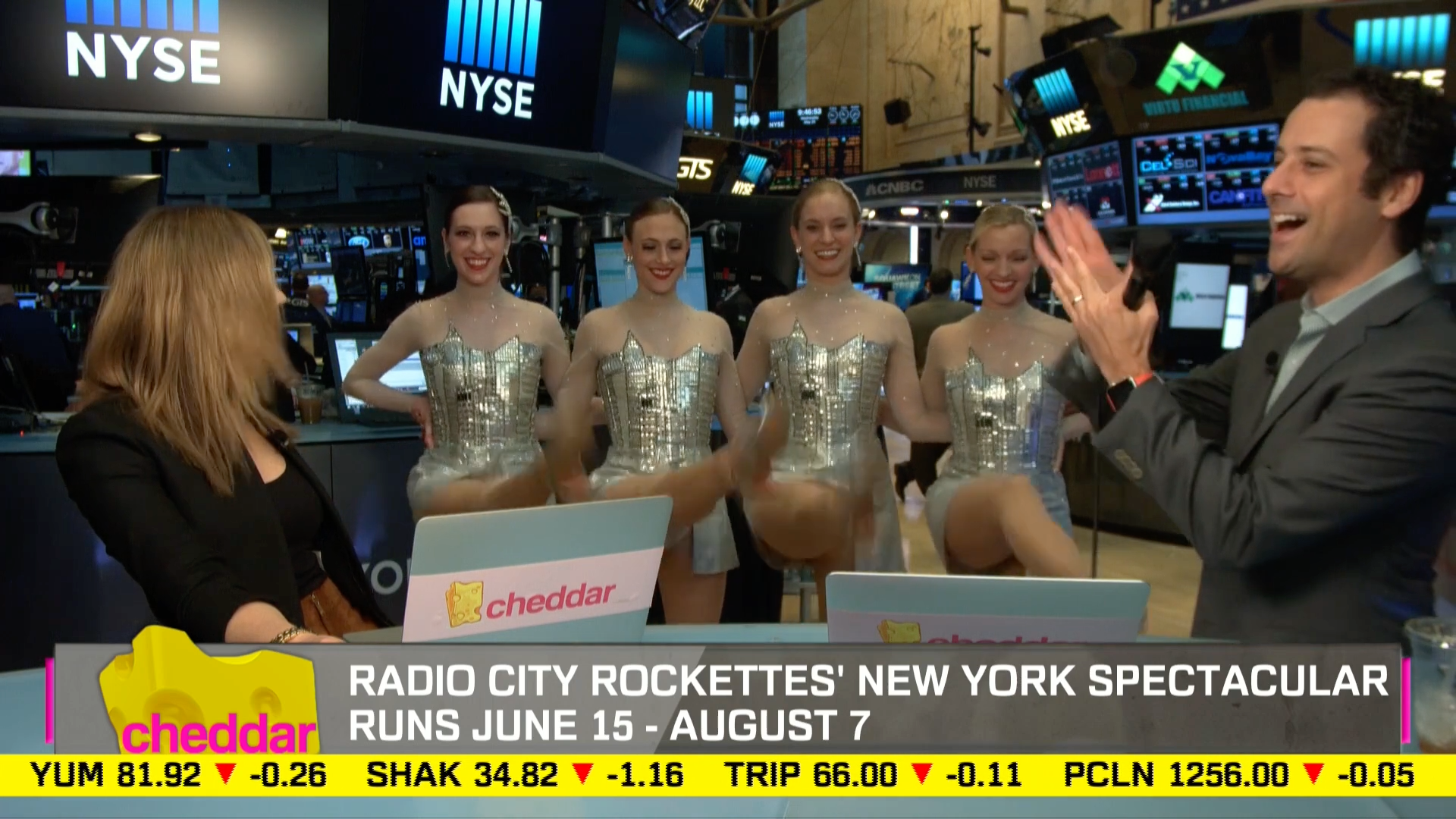 Rockettes Perform Moves from Spring Spectacular
