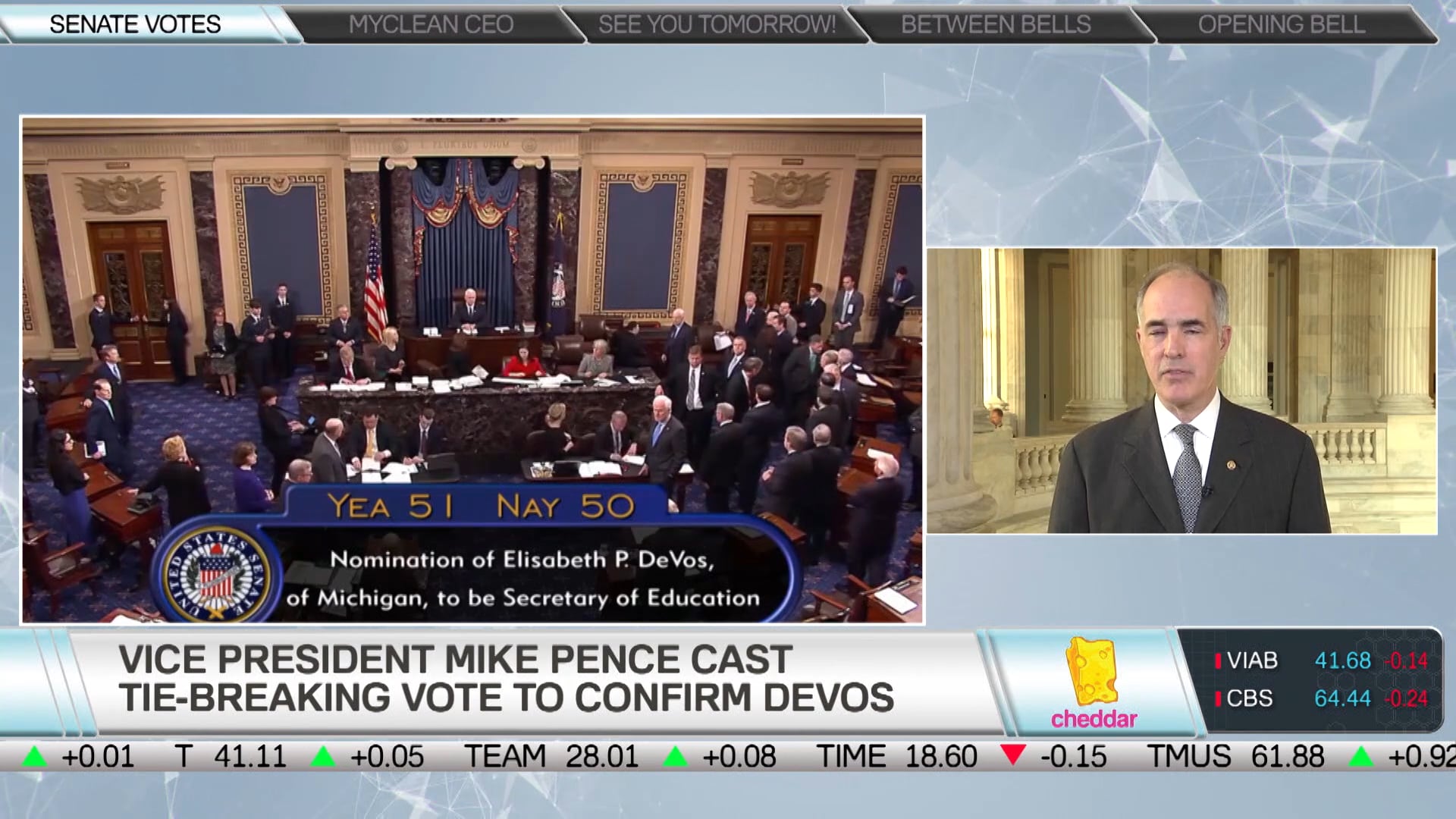 Sen. Bob Casey on Secretary of Education Betsy DeVos