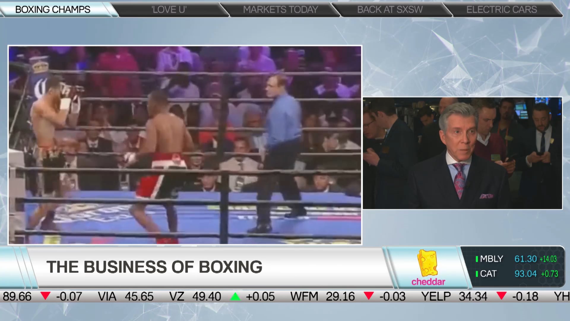 Sports Announcer Michael Buffer and Boxers Gennady Golovkin and Danny Jacobs