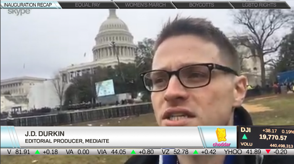 Mediaite's J.D. Durkin Describes the Scene From Trump's Inauguration