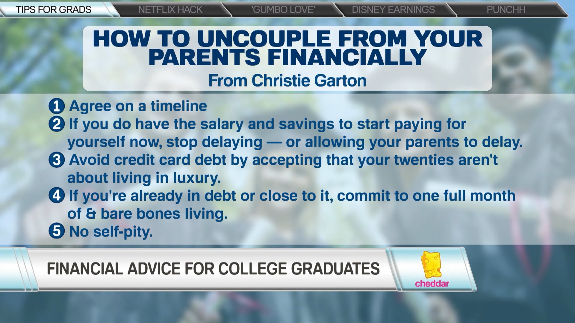 Christie Garton With Some Tips For Recent College Graduates