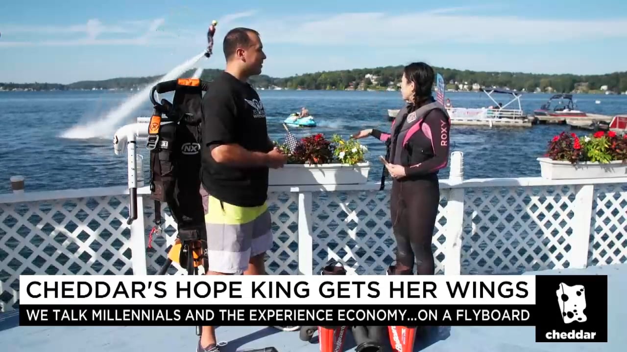 Hope King Gets Her Wings on a Flyboard