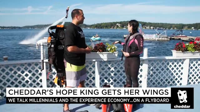 Hope King Gets Her Wings on a Flyboard