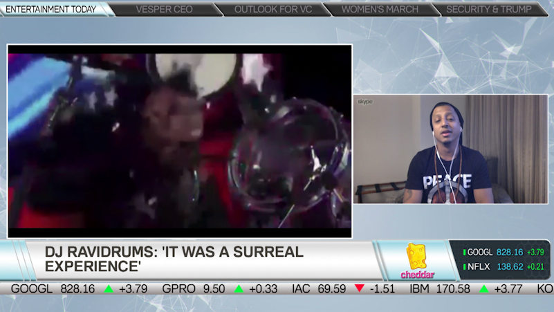 DJ Ravidrums on performing at President Trump's inauguration concert