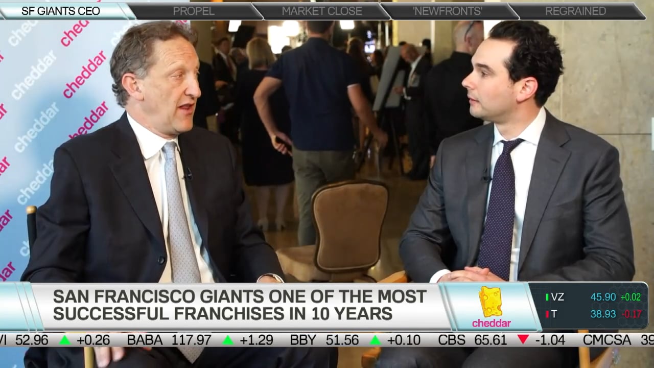 SF Giants President and CEO Talks to Cheddar
