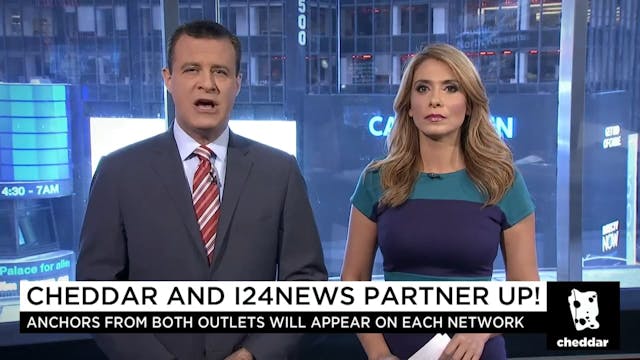 Cheddar Launches Partnership With i24...