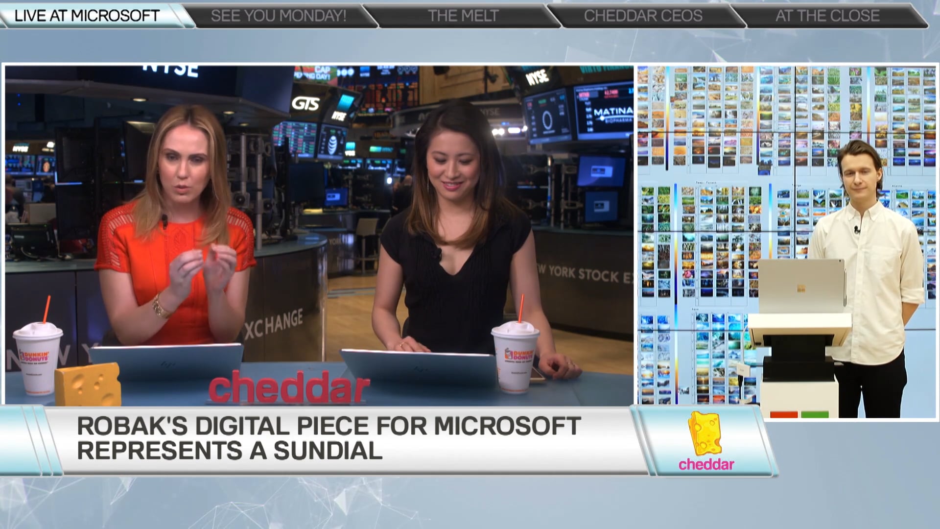 Tabor Robak Shows Cheddar Microsoft's Newest Art Installation