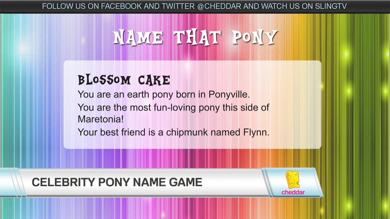 What Is Sean Spicer's My Little Pony Name?