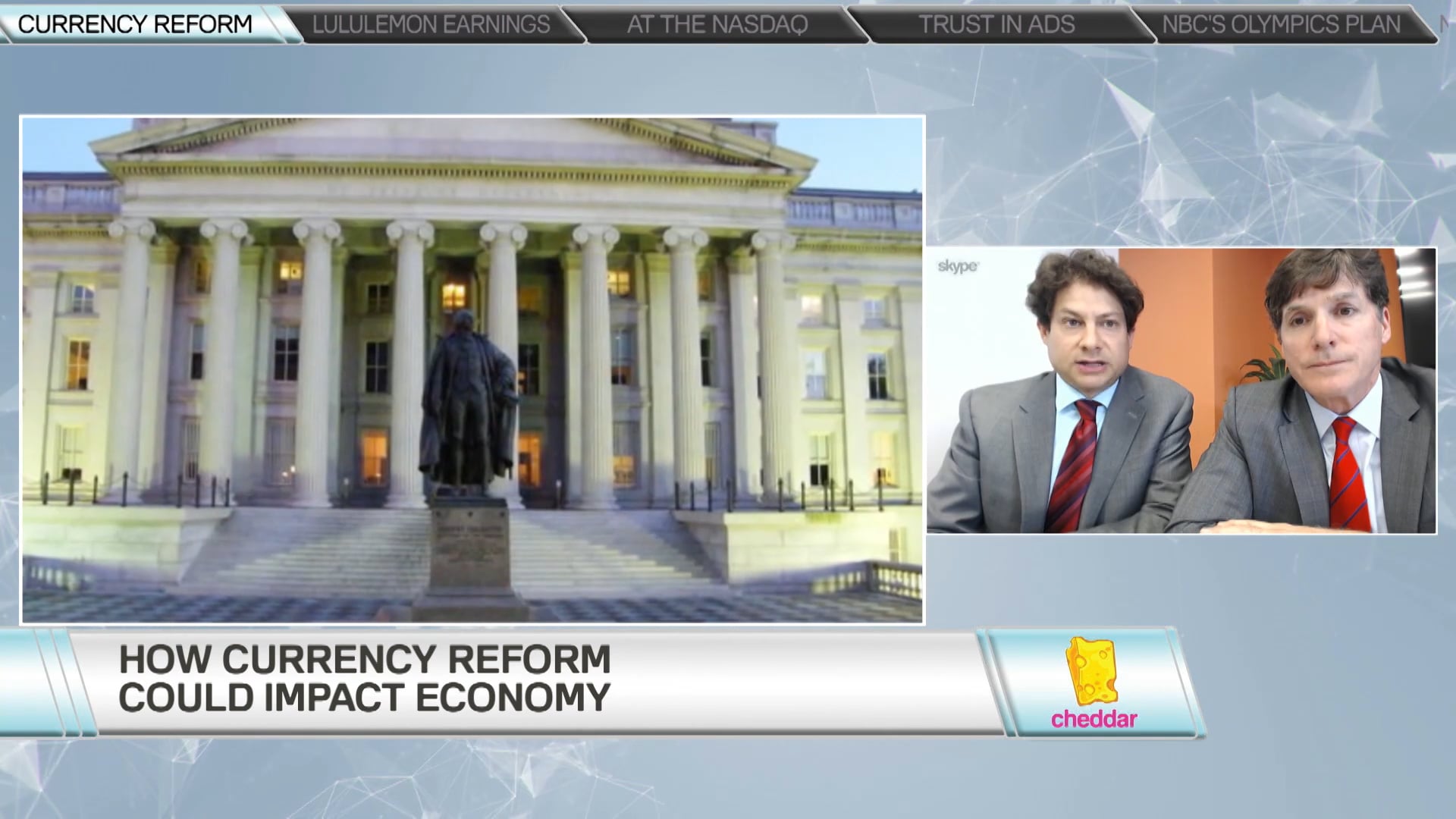 Aaron Klein and Shawn Smeallie - Release of Budget Savings Estimate for Currency Reform