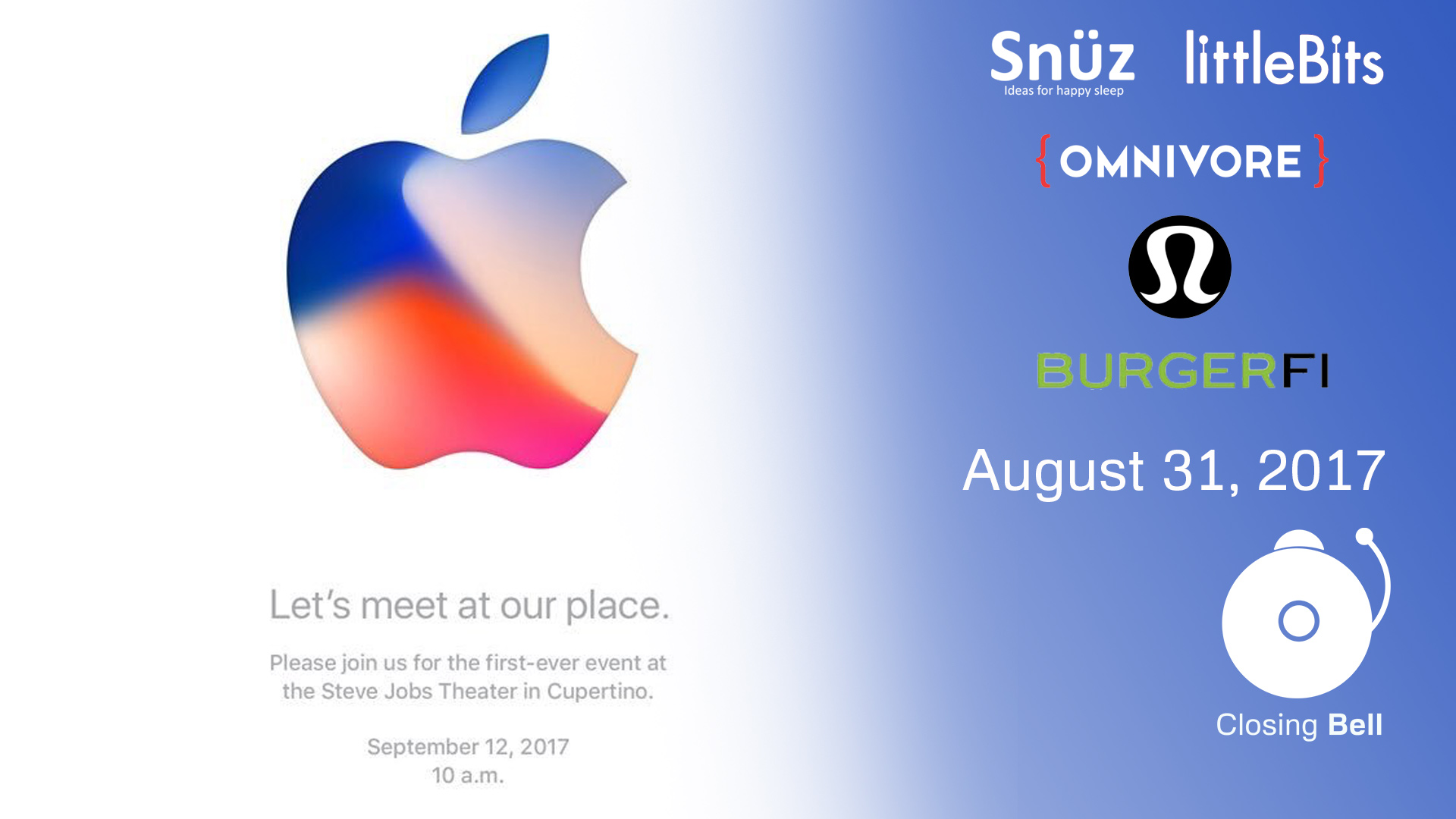 Closing Bell August 31, 2017