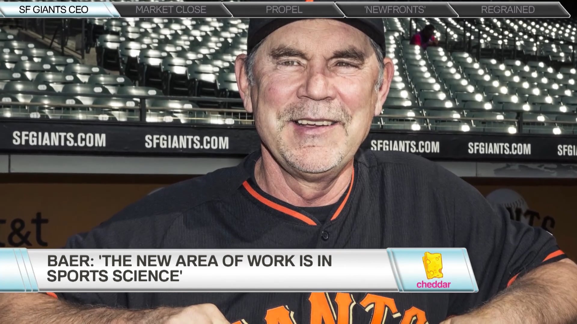 SF Giants President and CEO Talks to Cheddar