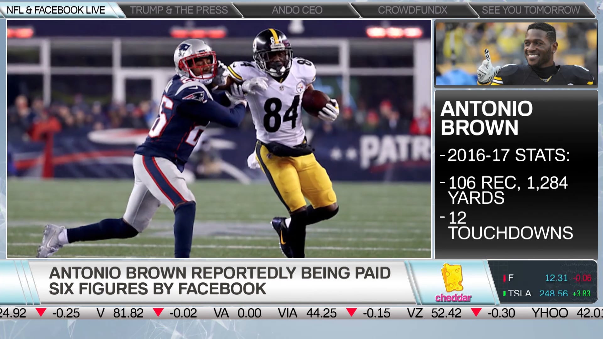 What Antonio Brown's FB Live Deal Means for the Future of Endorsements