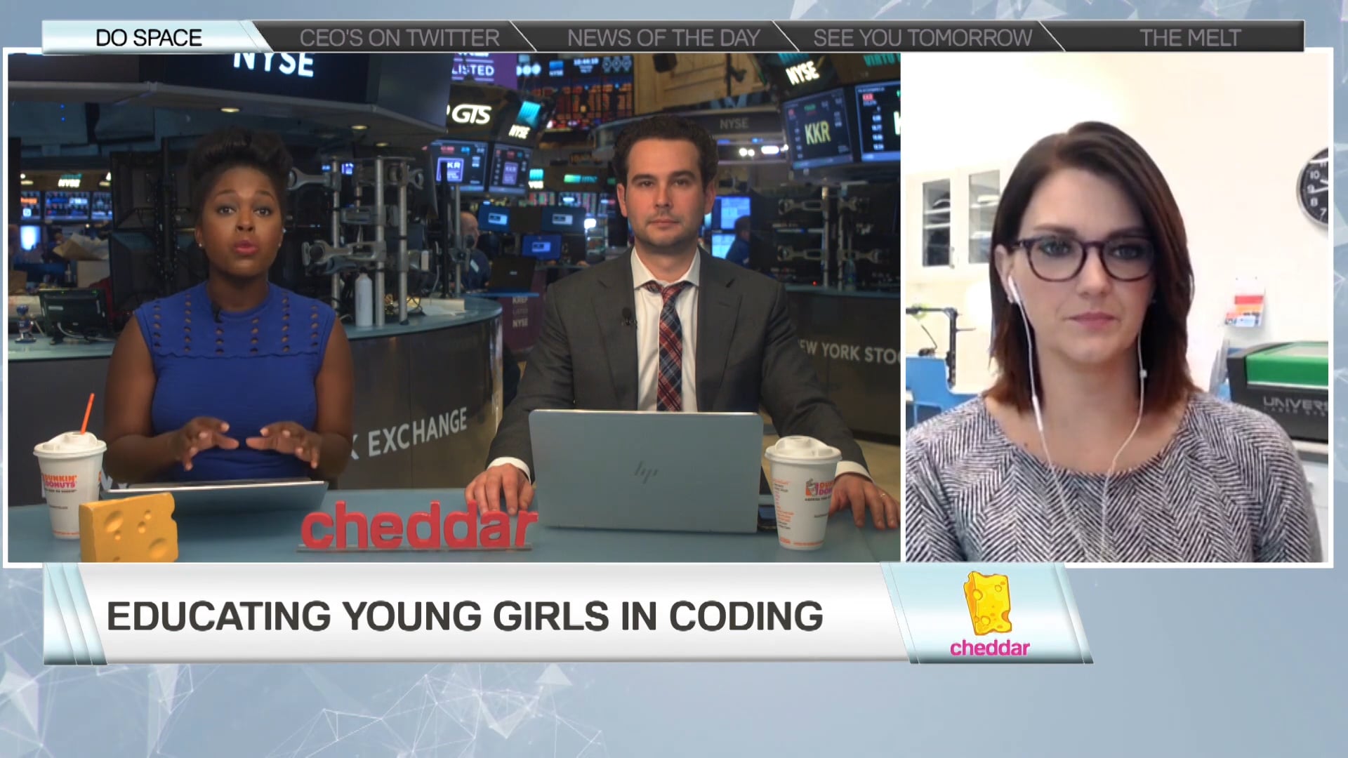 Rebecca joins Cheddar to speak about "Do Space," an organization that sponsors programs like "Girls Who Code."