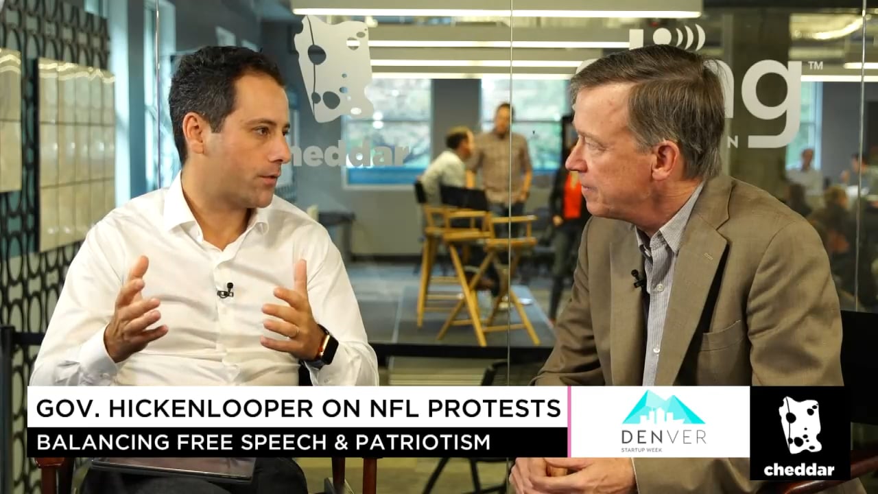Gov. Hickenlooper Stands Behind NFL Protests