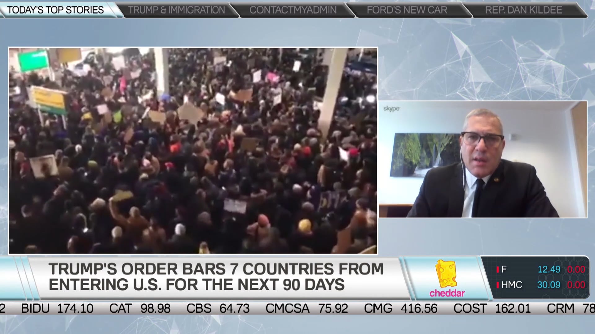 Immigration lawyer who represented Melinia Trump and discussing recent detention of immigrants at JFK