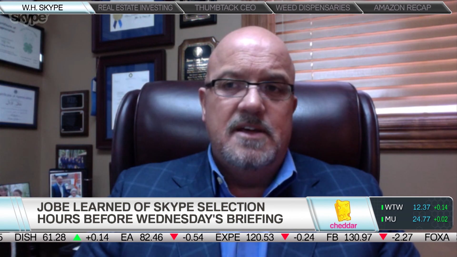 Jeff Jobe, One of the First White House Skype Questioners