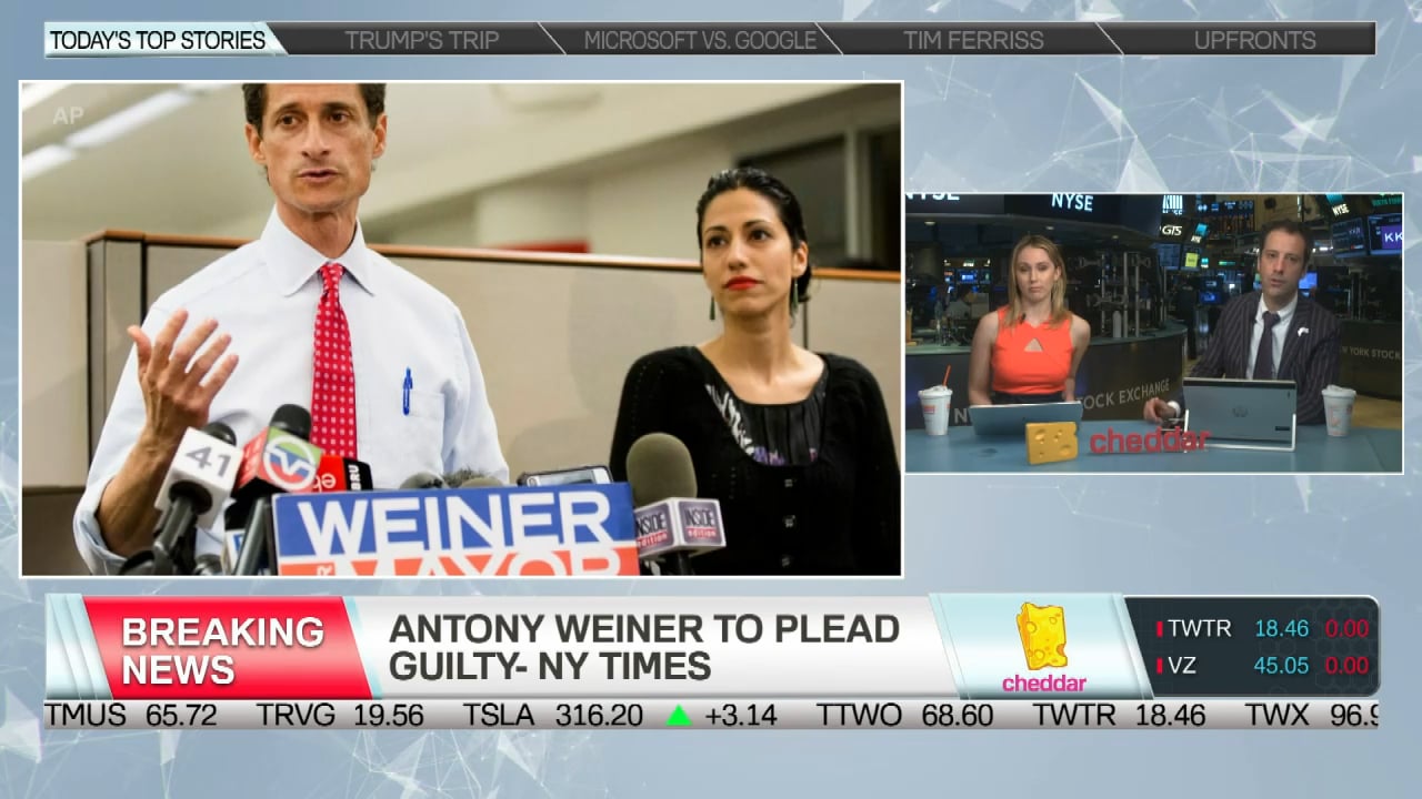BREAKING NEWS: Anthony Weiner to Plead Guilty