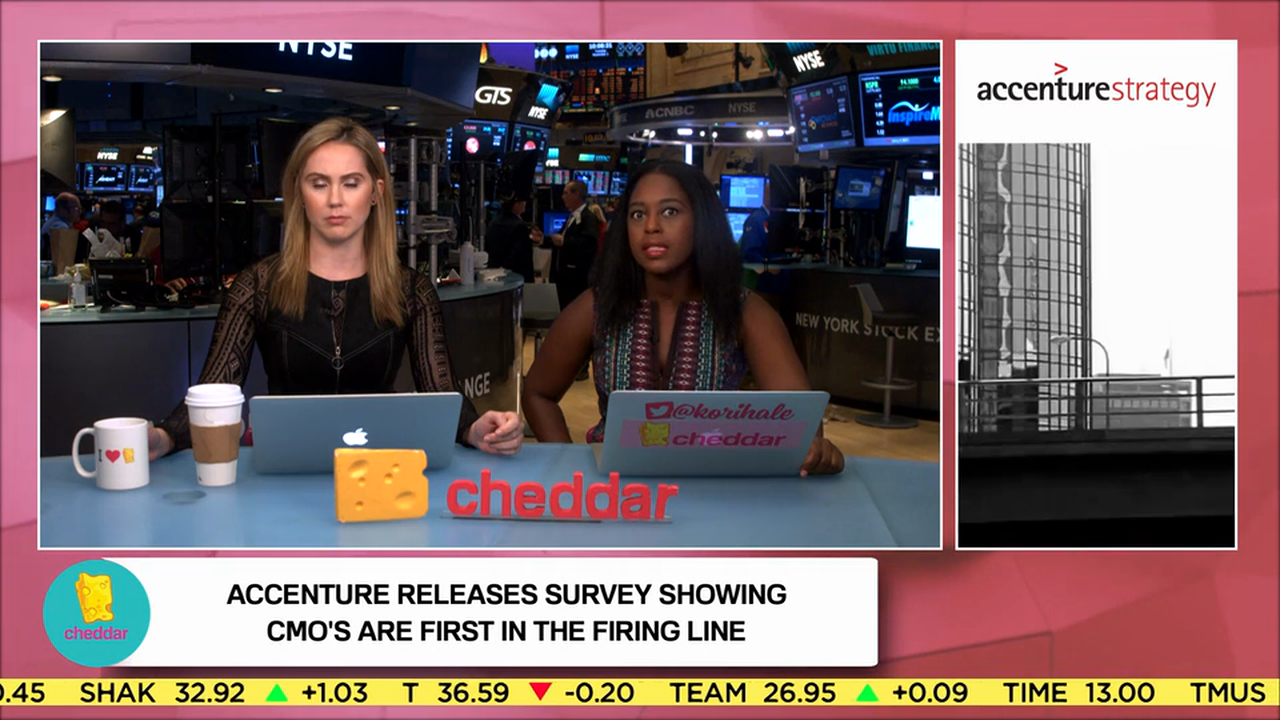 Accenture study: "CMOs are first on the firing line if the growth targets aren't met."