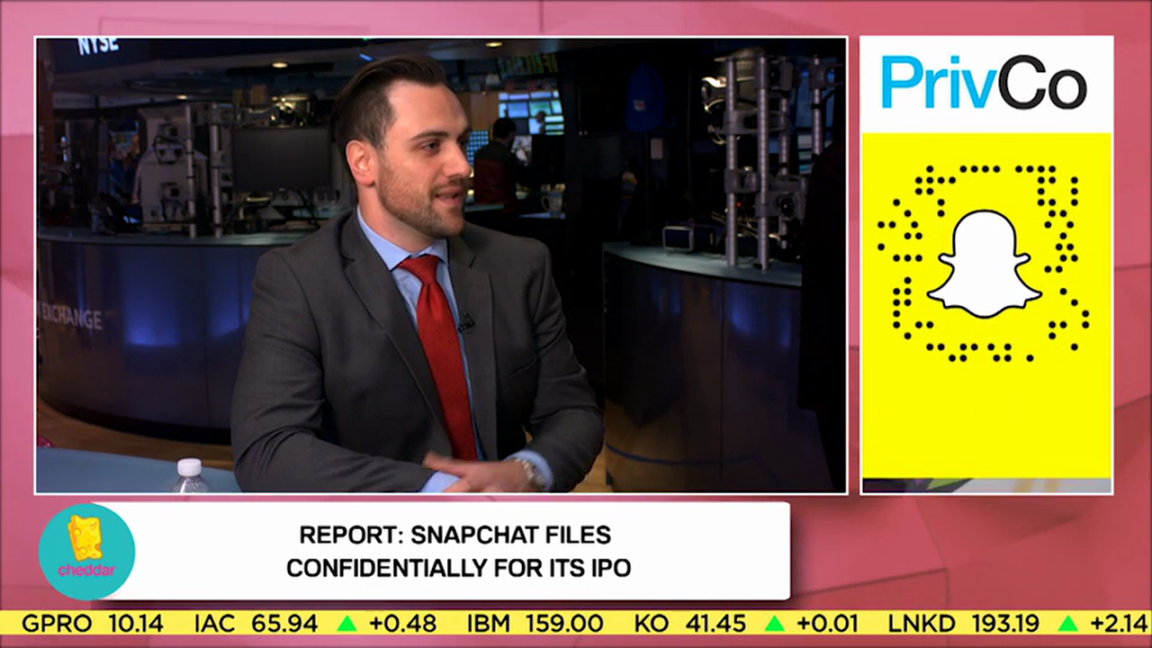 PrivCo's methodology in valuing private companies like Snap