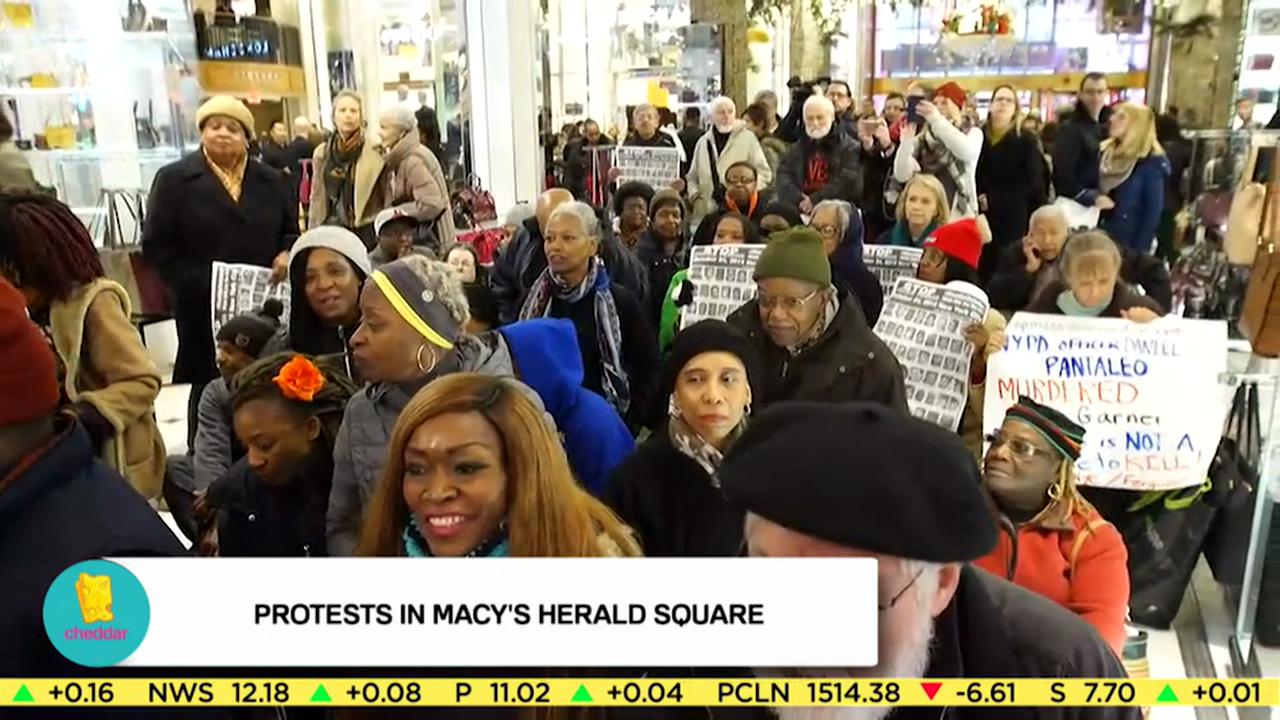 Protest Against Police Brutality and Daniel Pantaleo Takes Place at Macy's