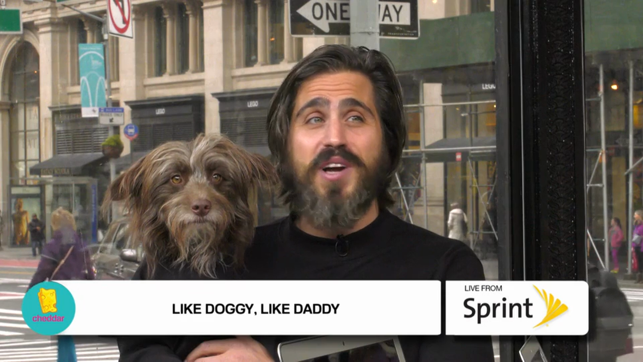 Topher Brody and Viral Instagram Pup Rosenberg