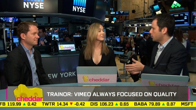 Vimeo CEO on Partnership with Cheddar...