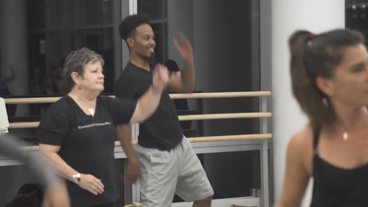 Freddie rocks Alvin Ailey's Brazilian Dance class