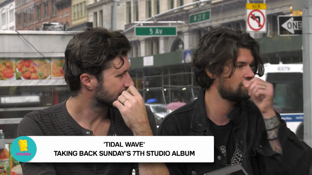 Which Taking Back Sunday member wrote songs on his phone?