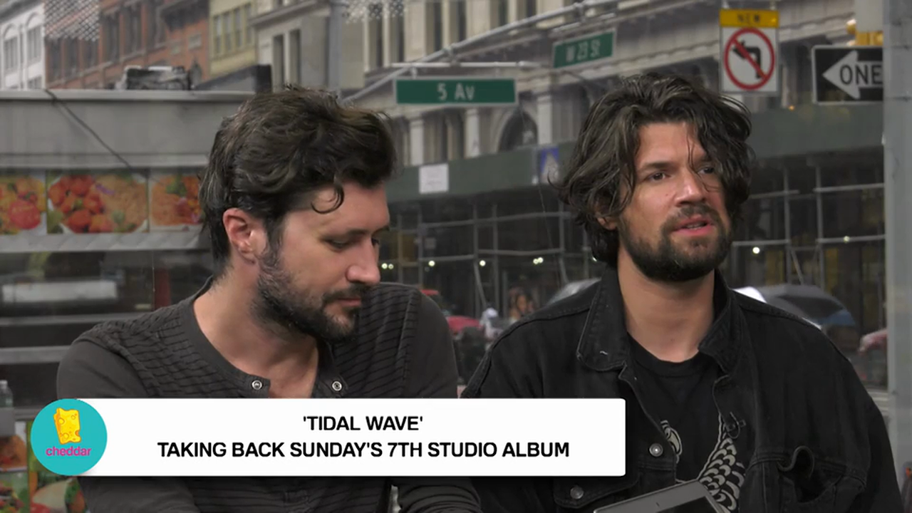 Which Taking Back Sunday member wrote songs on his phone?