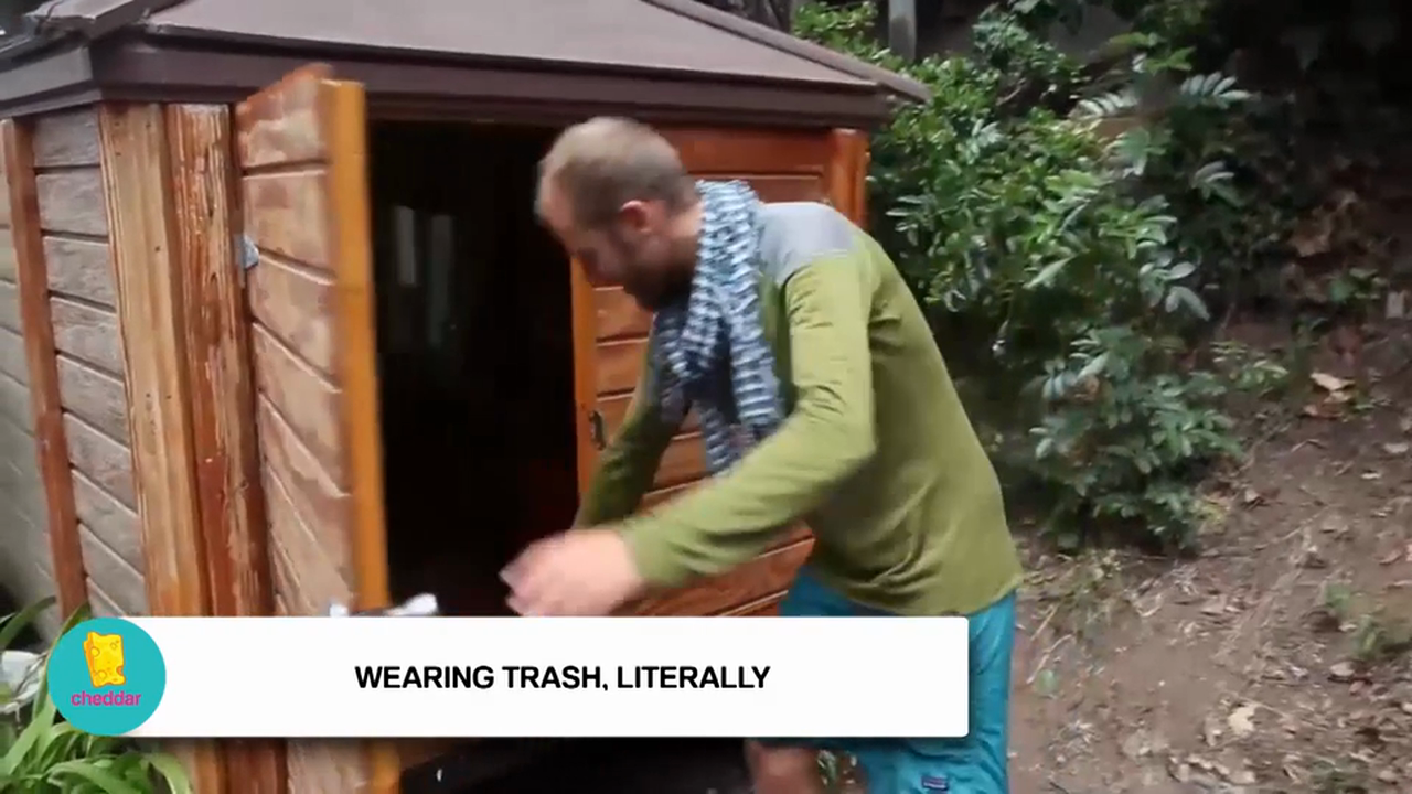 What does 30 days of trash look like?  Rob Greenfield is wearing it all so you can see.