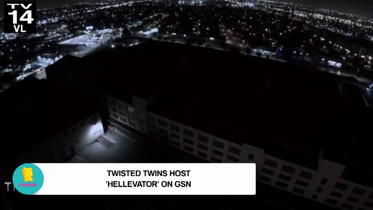 It's Halloween season, and the Twisted Twins discuss their latest victims on their hit show "Hellevator".