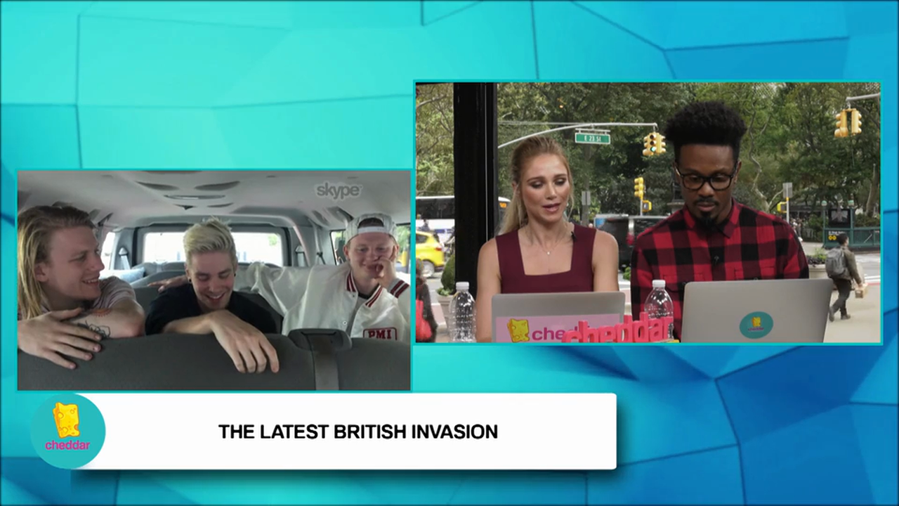 We interviewed rock band  'As It Is' in the back of a van!