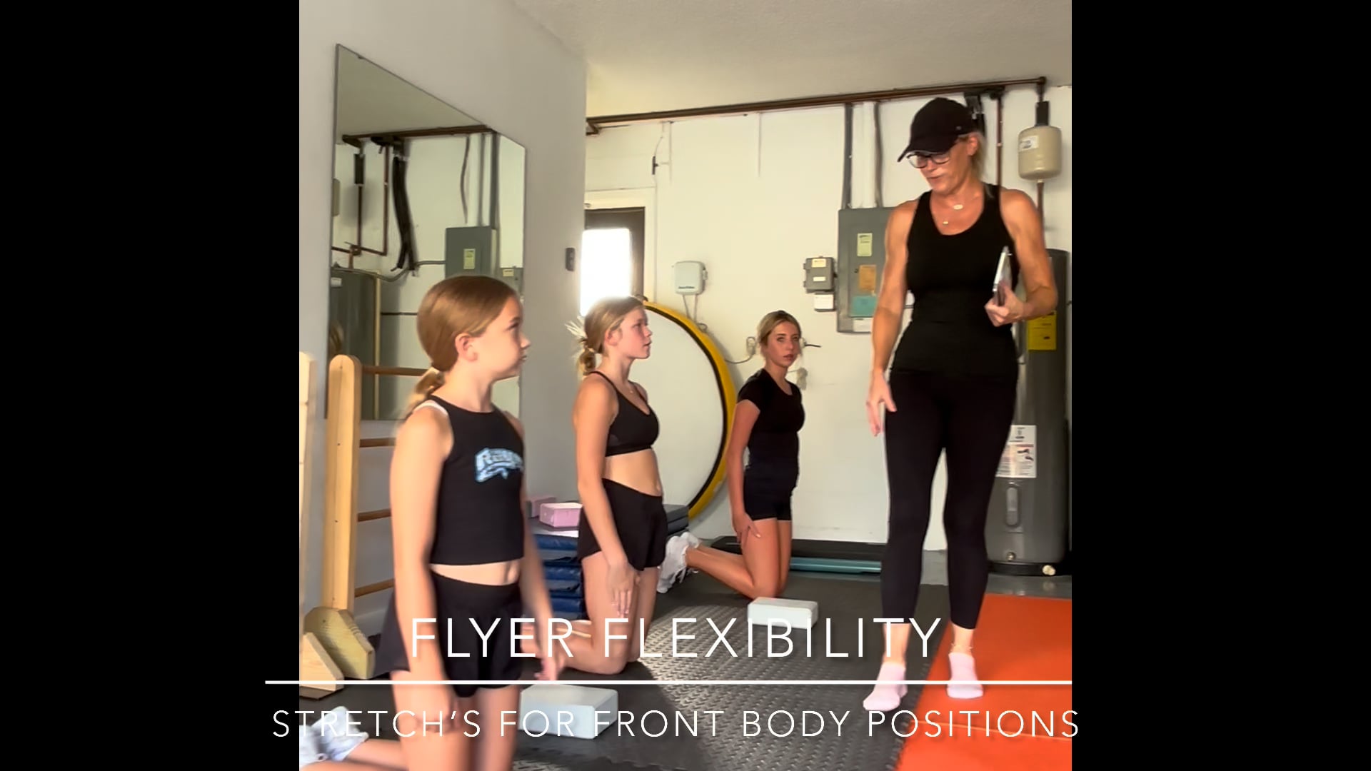 CheerFlight front stretch and heel stretch video