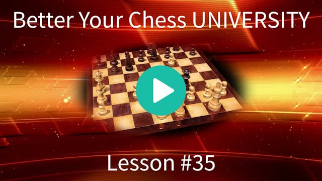 Lesson #35: Bg4/Bg5 Pins & h3/h6 Rook Pawn Moves - Part II