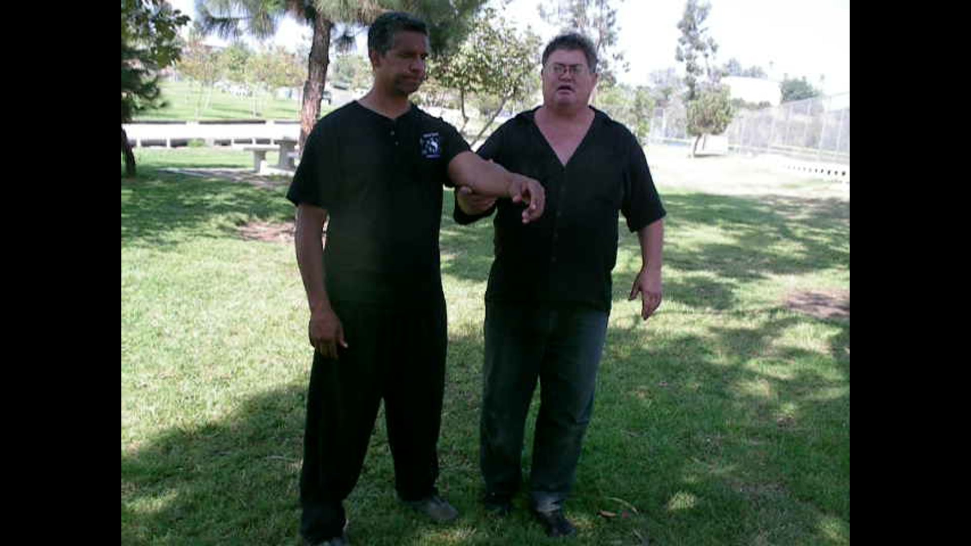 Ba Gua-1 of 2-Lvl Interm-Adv JB demos and explains "Dzuo Ma" "walking the horse"